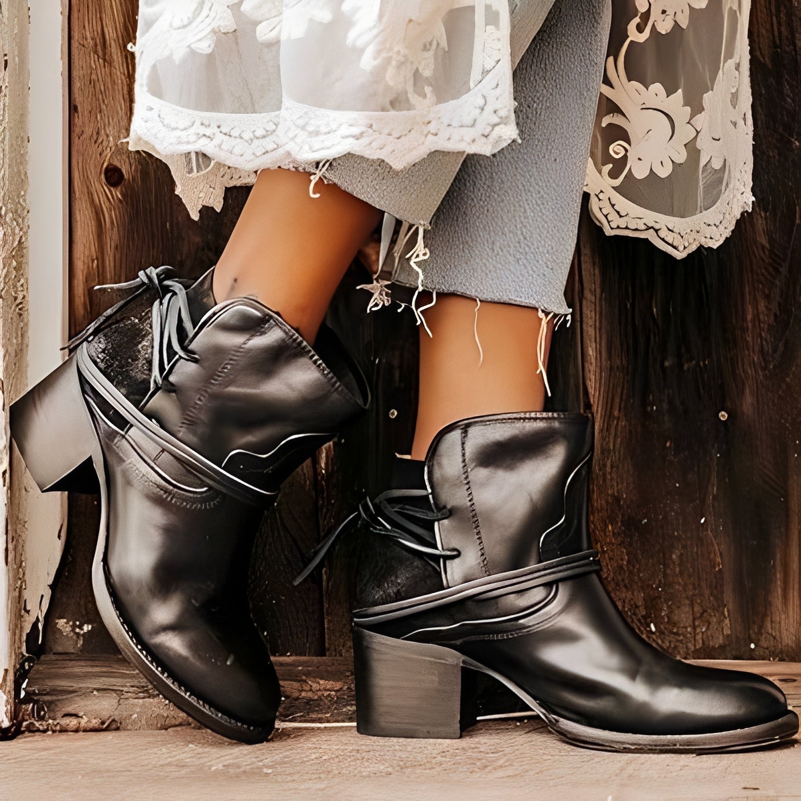Jesse - Elegantes botas de salto alto para mulheres