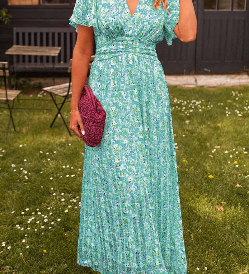 Bianca™ - Vestido largo elegante con escote en V