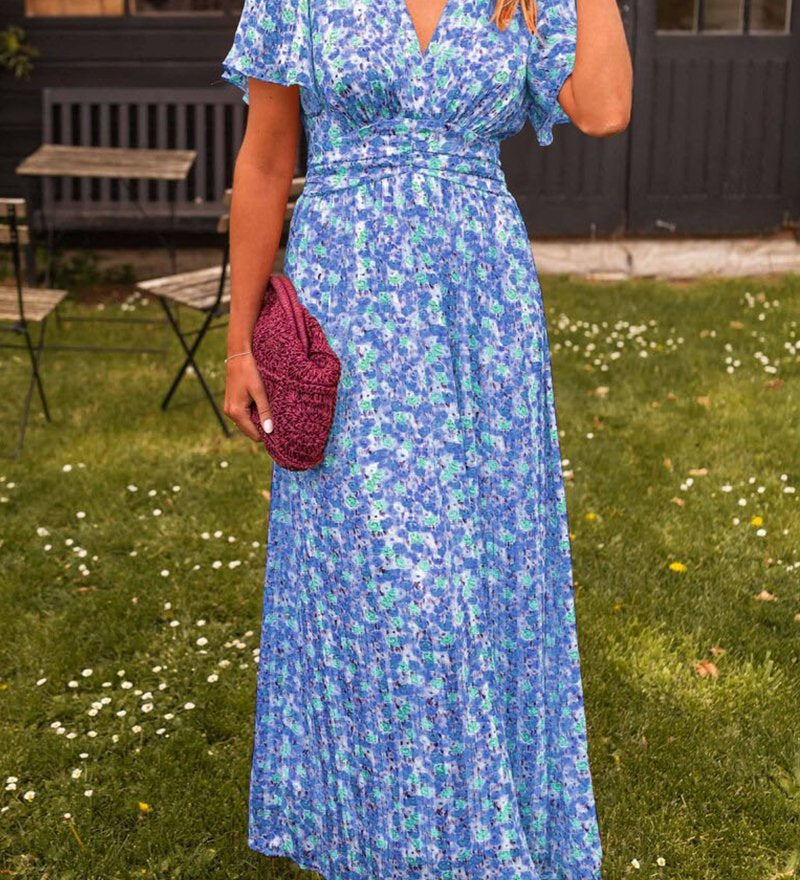 Bianca™ - Vestido largo elegante con escote en V