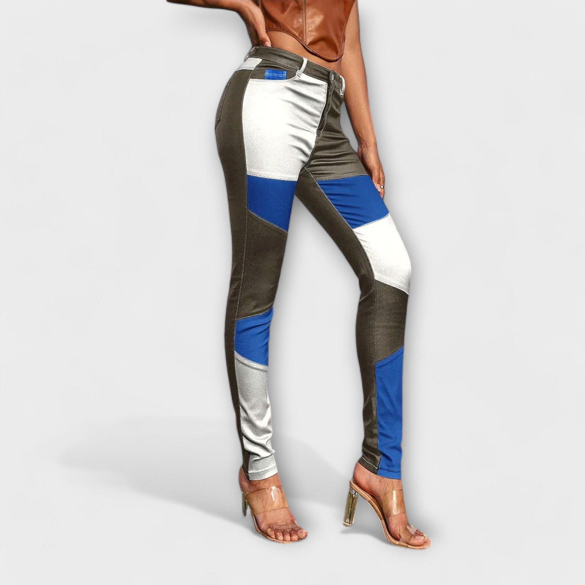 Calliope | Pantalones ajustados con bloques de color