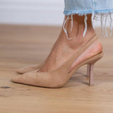 Marlena™ | Zapatos de Tacón para Mujer en Color Nude con Punta Afiliada