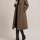 Abrigo Trench de Doble Botón para Mujer