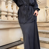Līga | conjunto con blusa anudada