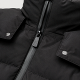 Chaqueta acolchada con capucha para mujer y cintura ceñida