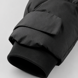 Chaqueta acolchada con capucha para mujer y cintura ceñida